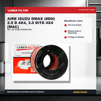 FILTRO DE AIRE ISUZU DMAX (8DH) 2.5 D 4X4, 3.0 DiTD 4X4 (MAC)