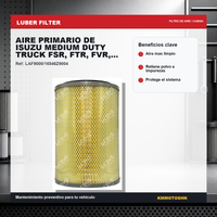 FILTRO DE AIRE PRIMARIO DE ISUZU MEDIUM DUTY TRUCK FSR, FTR, FVR, FORWARD
