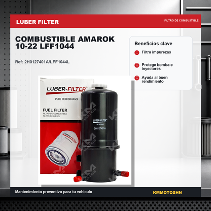 Filtro Luber Filter filtro de combustible amarok 10 22 lff1044