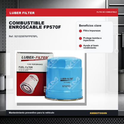 Filtro Luber Filter filtro de combustible enroscable fp570f