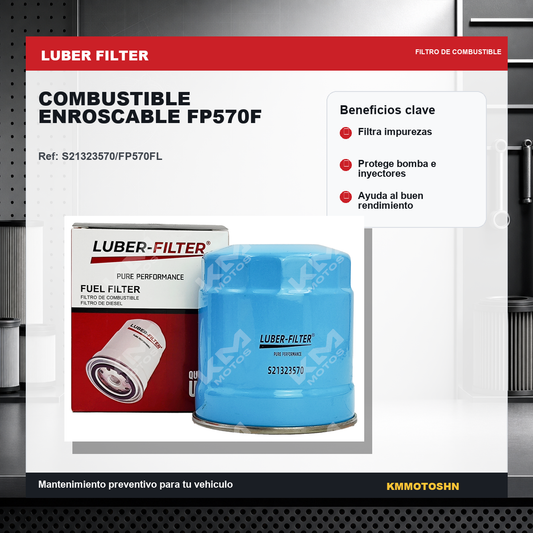 Filtro Luber Filter filtro de combustible enroscable fp570f
