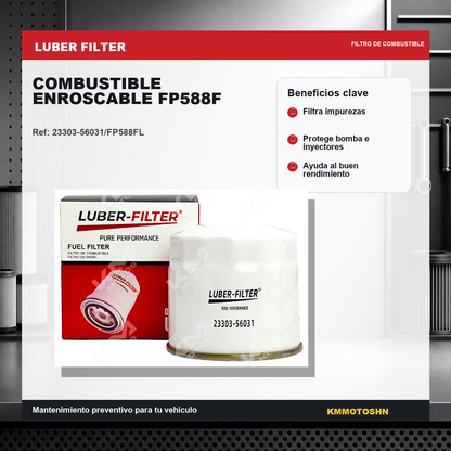 Filtro Luber Filter filtro de combustible enroscable fp588f