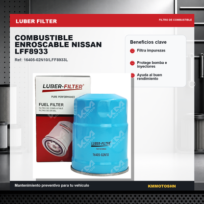 Filtro Luber Filter filtro de combustible enroscable nissan lff8933