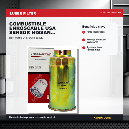 Filtro Luber Filter filtro de combustible enroscable usa sensor nissan lff8932