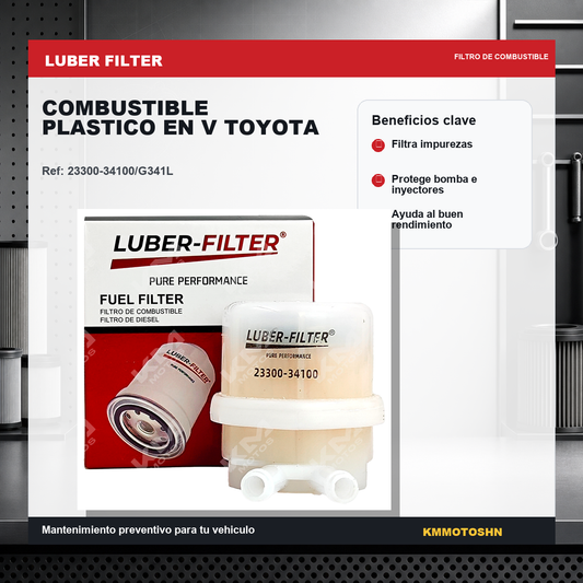 Filtro Luber Filter filtro de combustible plastico en v toyota