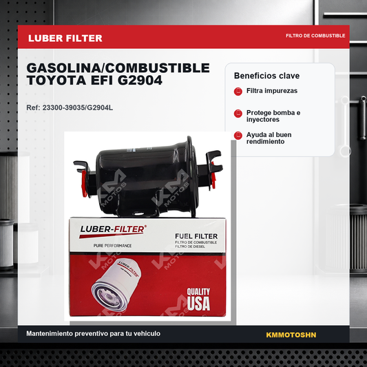 Filtro Luber Filter filtro de gasolina combustible toyota efi g2904