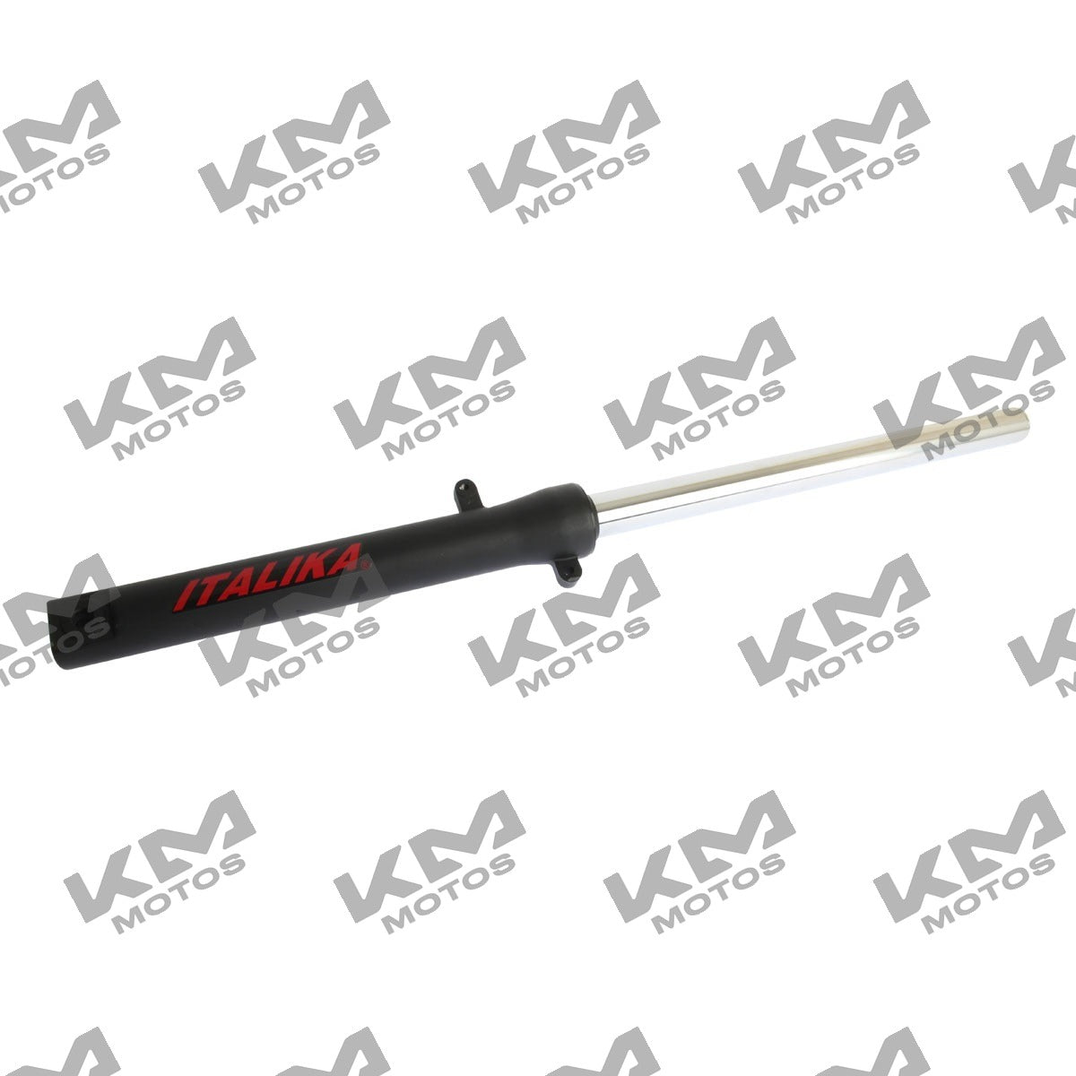Amortiguador delantero izquierdo Italika FT180/FT200 para sistema de suspensión, imagen del componente original.