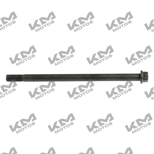 Eje de rueda delantera M12x210 para sistema de ruedas Italika, original modelo F14050037, en color metálico