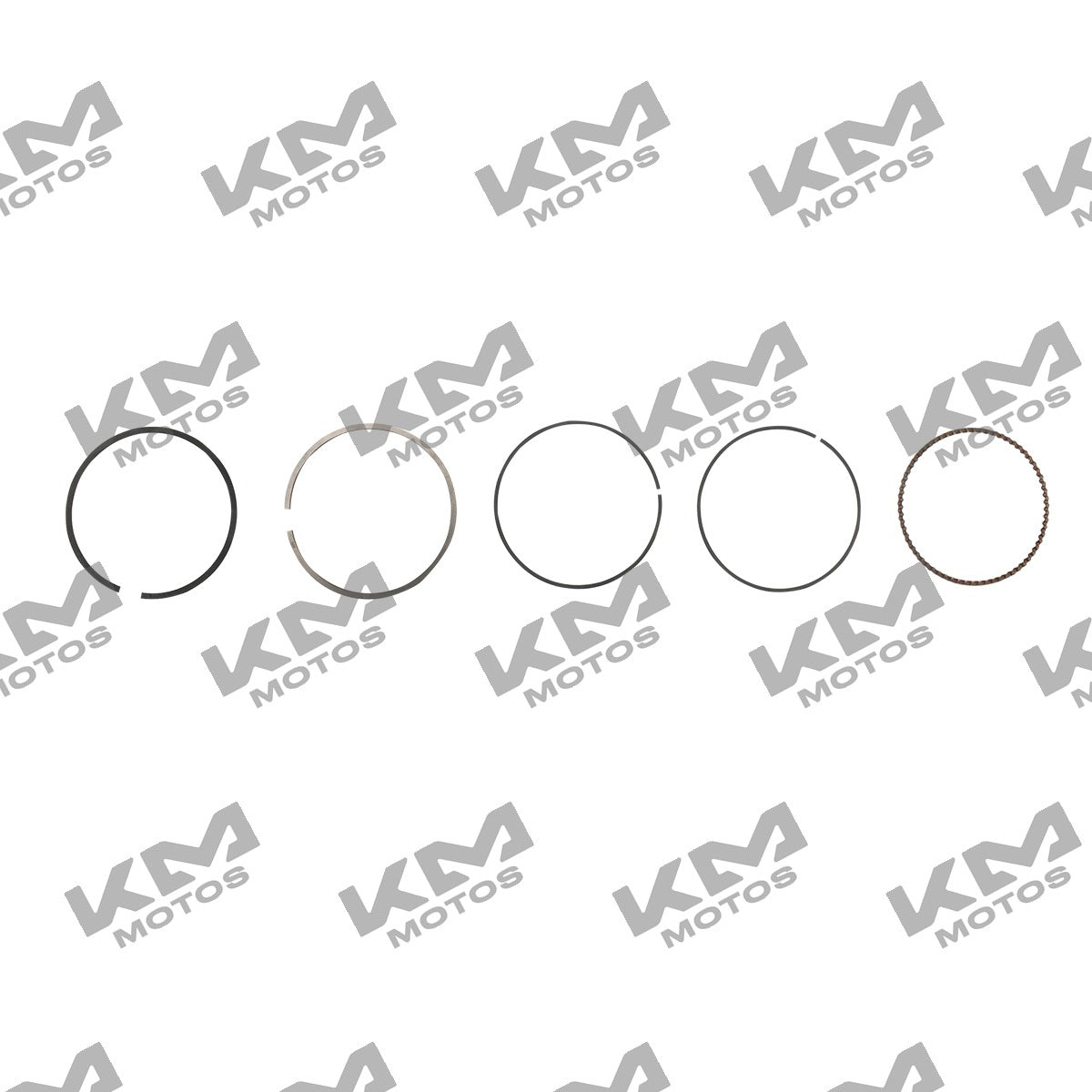 Anillos de pistón originales Italika GTS175, WS175 y GTS175 para sistema de motor, visibles en la imagen.