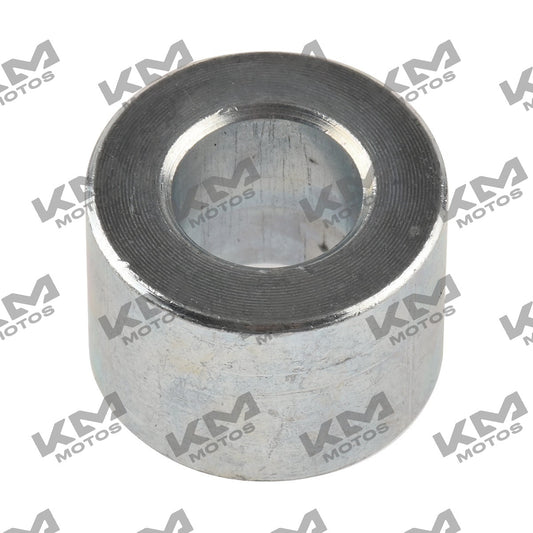 Buje espaciador de rueda delantera para Italika 150Z, 200Z y 170Z, parte del sistema de chasis, en color metálico.