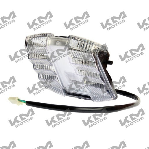 Conjunto de stop LED original Italika Dt200sport, sistema eléctrico con luces traseras modernas y duraderas.