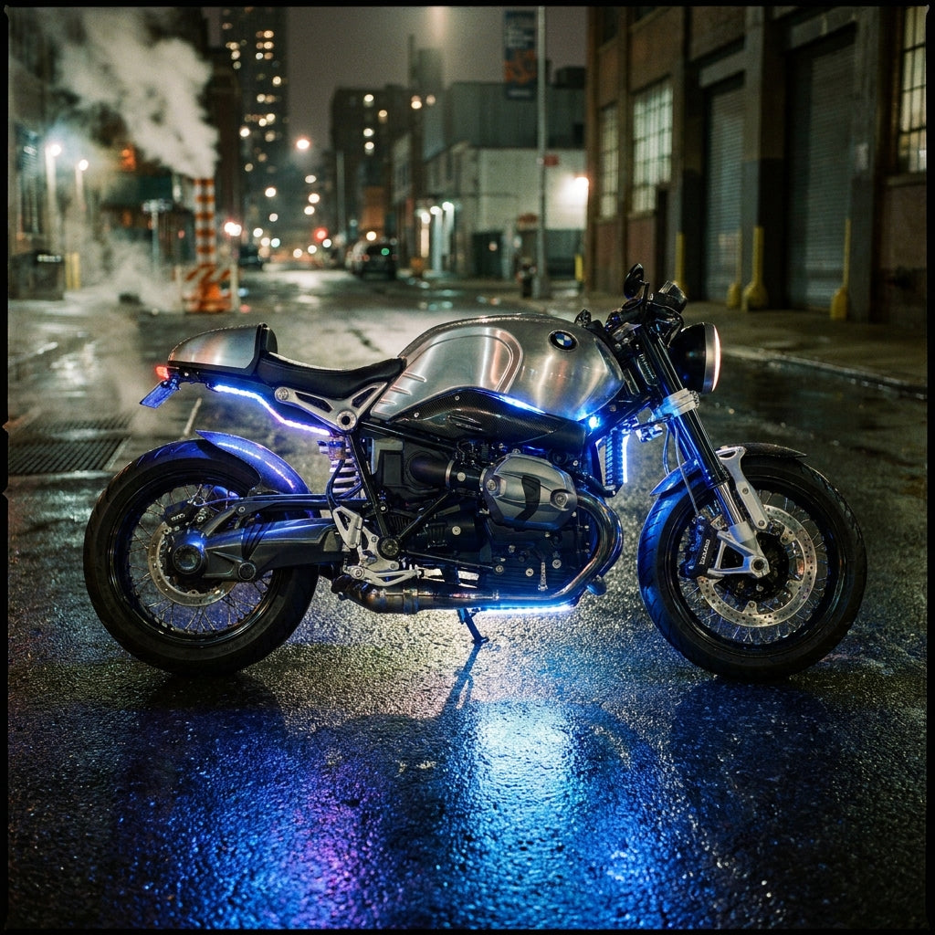 Módulo de gel de 1 punto largo para motos KMMOTOSHN, pieza de repuesto para sistemas de iluminación y señalización.