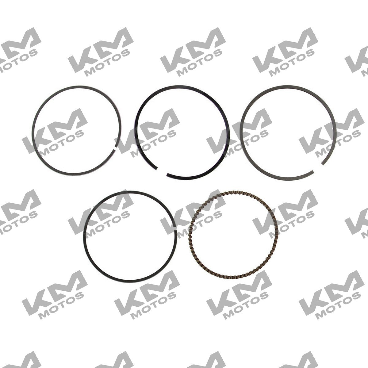 Juego de anillos de pistón para motor Italika FT150/GT grafito, componentes originales para sistema de motor.