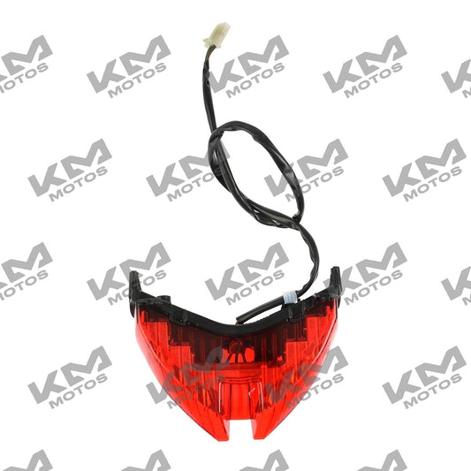 Conjunto de stop LED 250z Italika, sistema eléctrico original, con componentes visibles en la imagen.