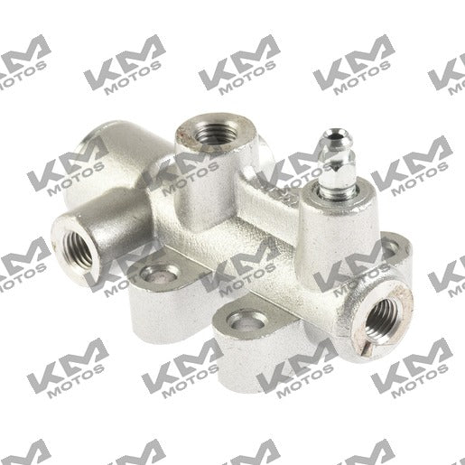 Distribuidor de frenado ATV250 con reversa Italika, sistema de frenos original F14020220, componente para vehículo ATV.