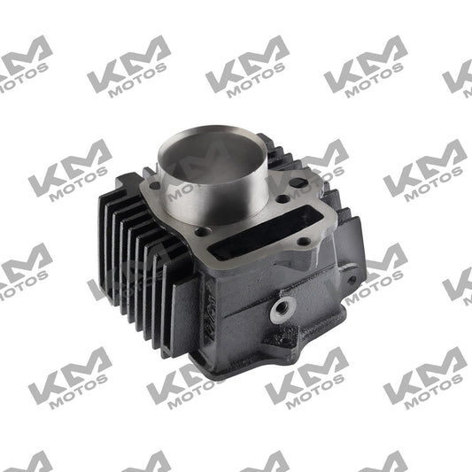 Cilindro negro para motor Italika FT115, pieza original E03010055, parte del sistema de motor de la motocicleta Italika.