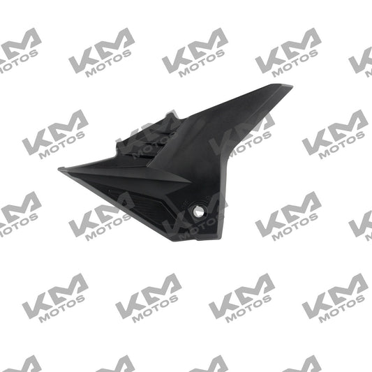 Cubierta lateral derecha negra mate para sistema de chasis Italika 125FL y 125Z, modelo original F13011329.