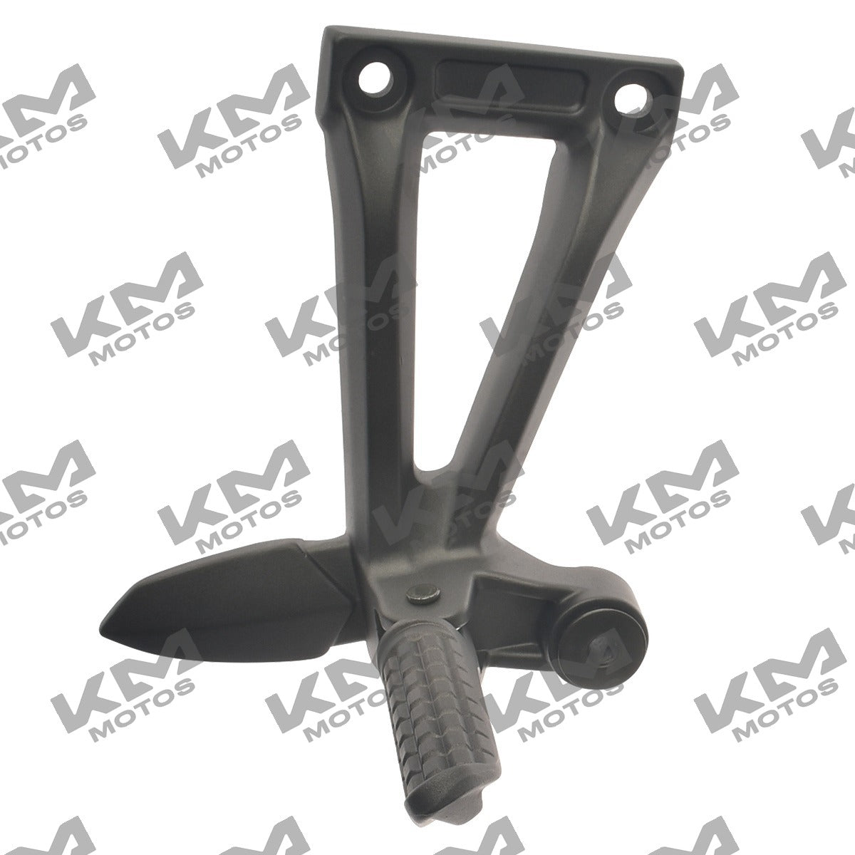 Sistema de chasis Conjunto Posapie Tras Der 250z Italika, pieza original para motos Italika, parte del sistema de suspensión.