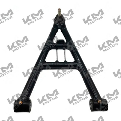 Brazo frontal inferior izquierdo para ATV150-II y ATV200 en color naranja, pieza original para reparación de vehículos todo terreno.