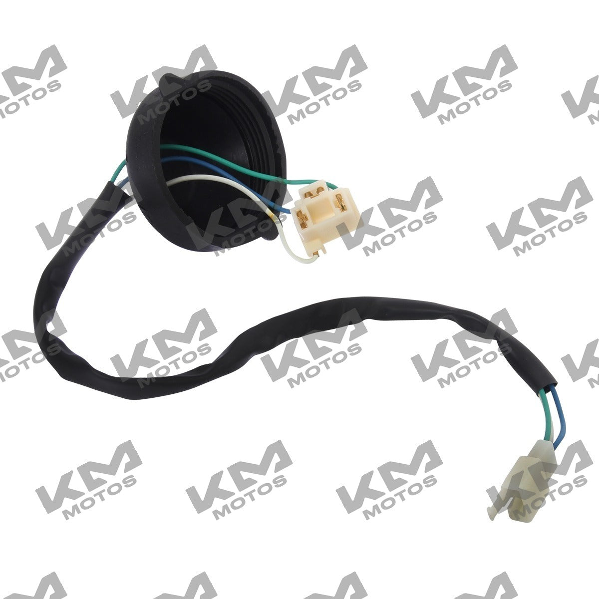 Foco de faro ATV150-II con reversa, sistema eléctrico original Italika, imagen que muestra el socket de foco.