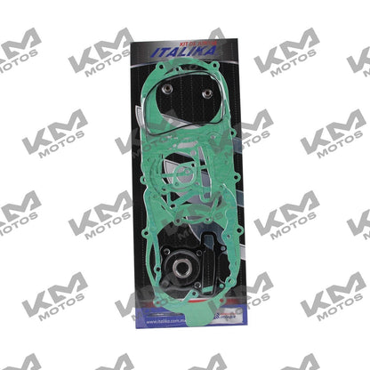 Llantas originales para motor Modena 150, kit de empaques con componentes visibles en la imagen