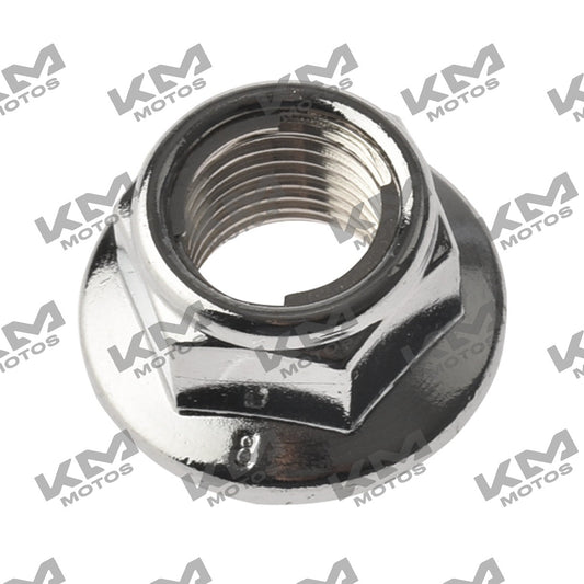 Tuerca de seguridad M12 para sistemas Italika GTS175, XS150 y DS150, accesorio original de la marca Italika.