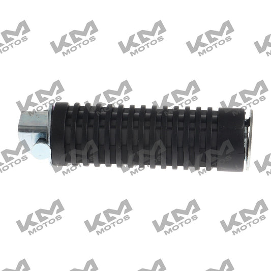 Estribo trasero derecho para Italika FT125 y Forza 125, sistema de chasis, pieza original en acabado metálico.