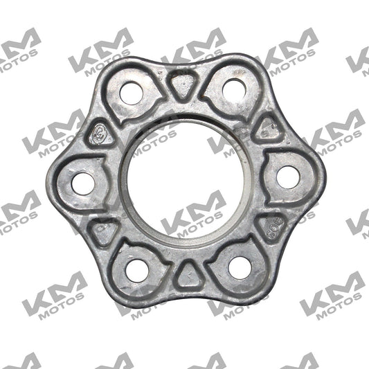 Cubierta final de clutch original Italika para DM200 FT200 Fiera 200, parte del sistema de chasis, en color negro.