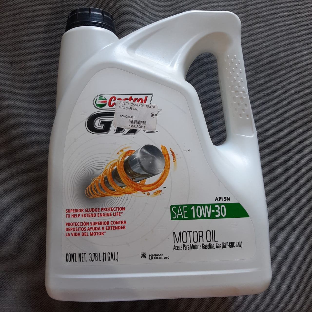 ACEITE CASTROL 10W30 GTX (GALON) 4L
