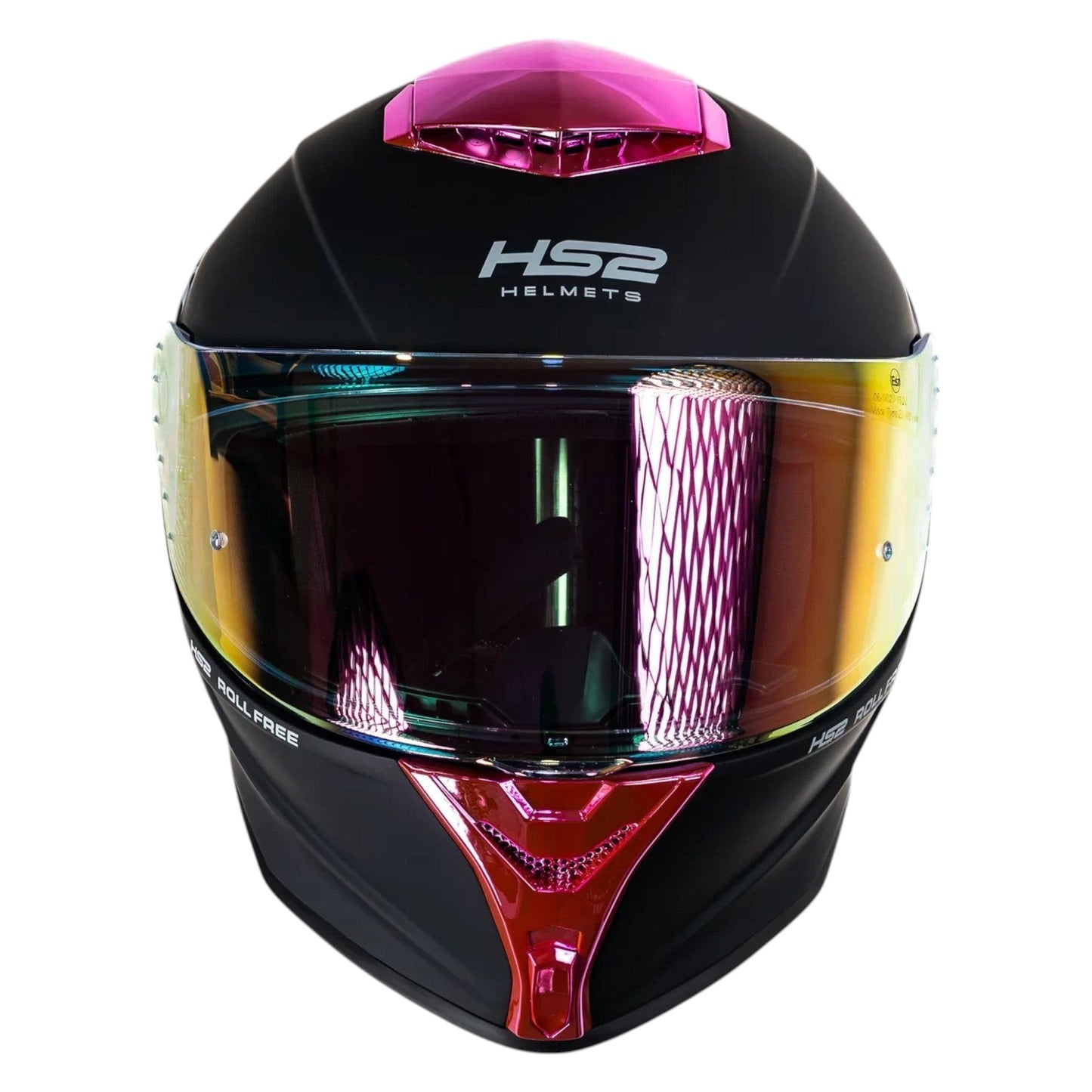 Casco integral HS2 Beast Mode ZL-602 HS2 con visera rosa fotocromática, tamaño M, certificado ECE/DOT, cierre cerrado.