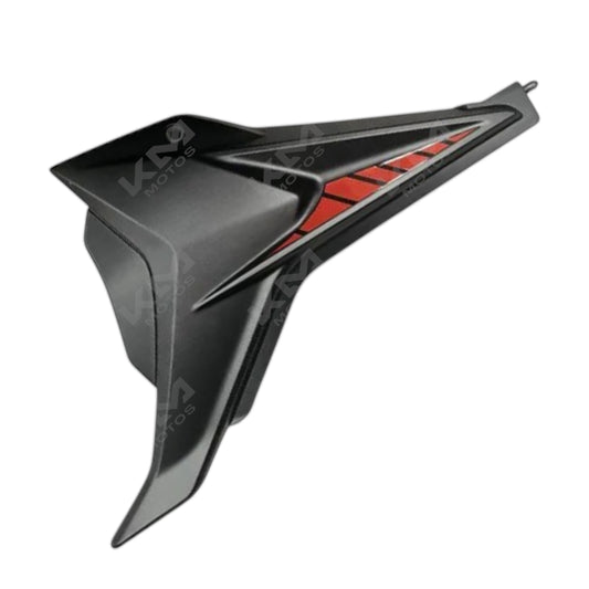 Cubierta lateral izquierda negra y naranja para sistema de chasis ITALIKA 150z, parte original de la motocicleta.