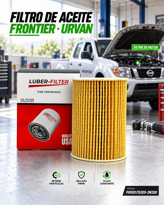 Filtro de aceite KM Motos para Nissan Urvan y Frontier 2.5 y 3.0, elemento de filtro de aceite de alta calidad.