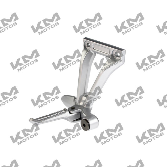 Sistema de chasis para moto Italika Conjunto Posapie Tras Der 250z Negra, parte original del sistema de suspensión trasera.