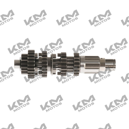 Conjunto prim de transmisión original para FT125, XFT125, FT125 clásica, roja o sport, con componentes visibles en la imagen.