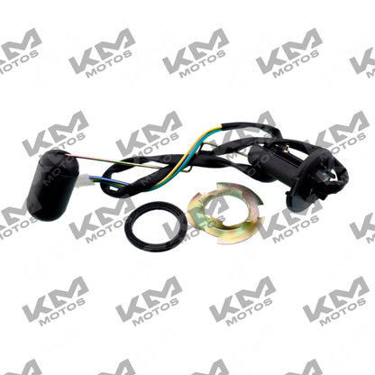 Sensor de combustible DS150 verde de marca original, muestra el sensor en un entorno técnico.