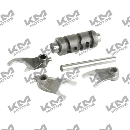 Conjunto de tambor de cambios original para motos FT125, RC150, 250Z y 150Z, visible en la imagen.