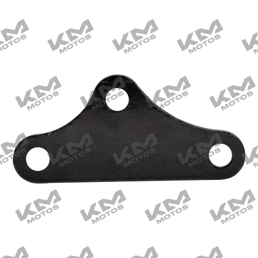 Soporte de motor sistema de chasis Italika DM150, pieza original F05020455, parte visible en la imagen.