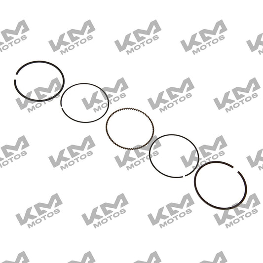 Anillos de pistón ATV150 Italika, sistema de motor original, con componentes metálicos en la imagen, para reparación de motos ATV.