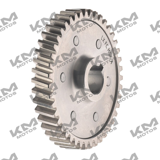 Engranaje de balanceador para sistema de motor Italika RC150 RC150 GT 250Z, pieza original E08040007, en imagen.