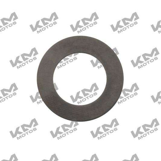 Arandela para sistema de motor Italika DM125 ZDM200, tamaño 14.2x1x24, parte original E04060039, en la imagen.