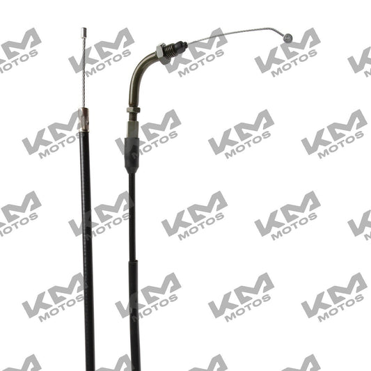 Cable de acelerador KMMOTOSHN DM150, con extremos de conexión y cable flexible para motocicleta.