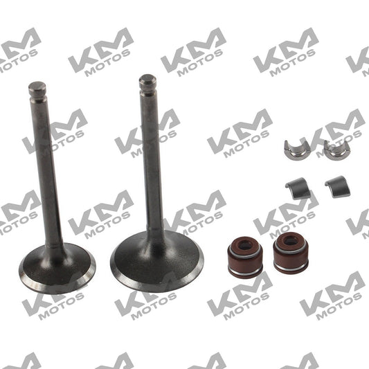 Kit de válvulas de motor Italika ATV150 TRN150, sistema de motor original E0405KV04, componentes visibles en la imagen