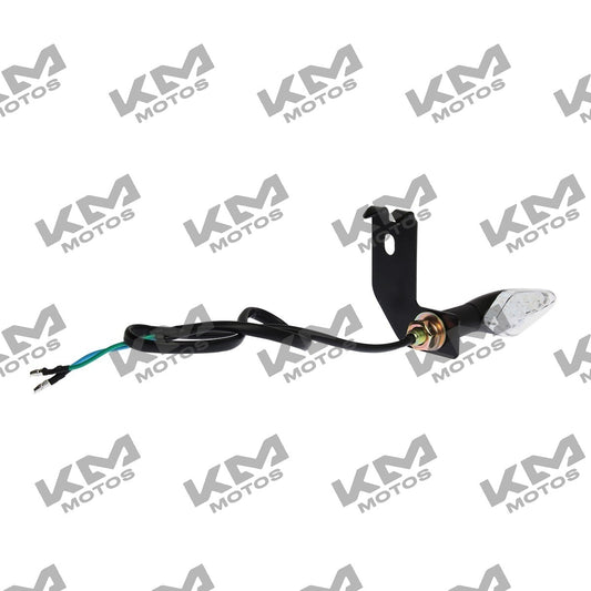Sistema eléctrico de la luz trasera derecha LED FT125 New Sport Italika, original F09020158, en funcionamiento.