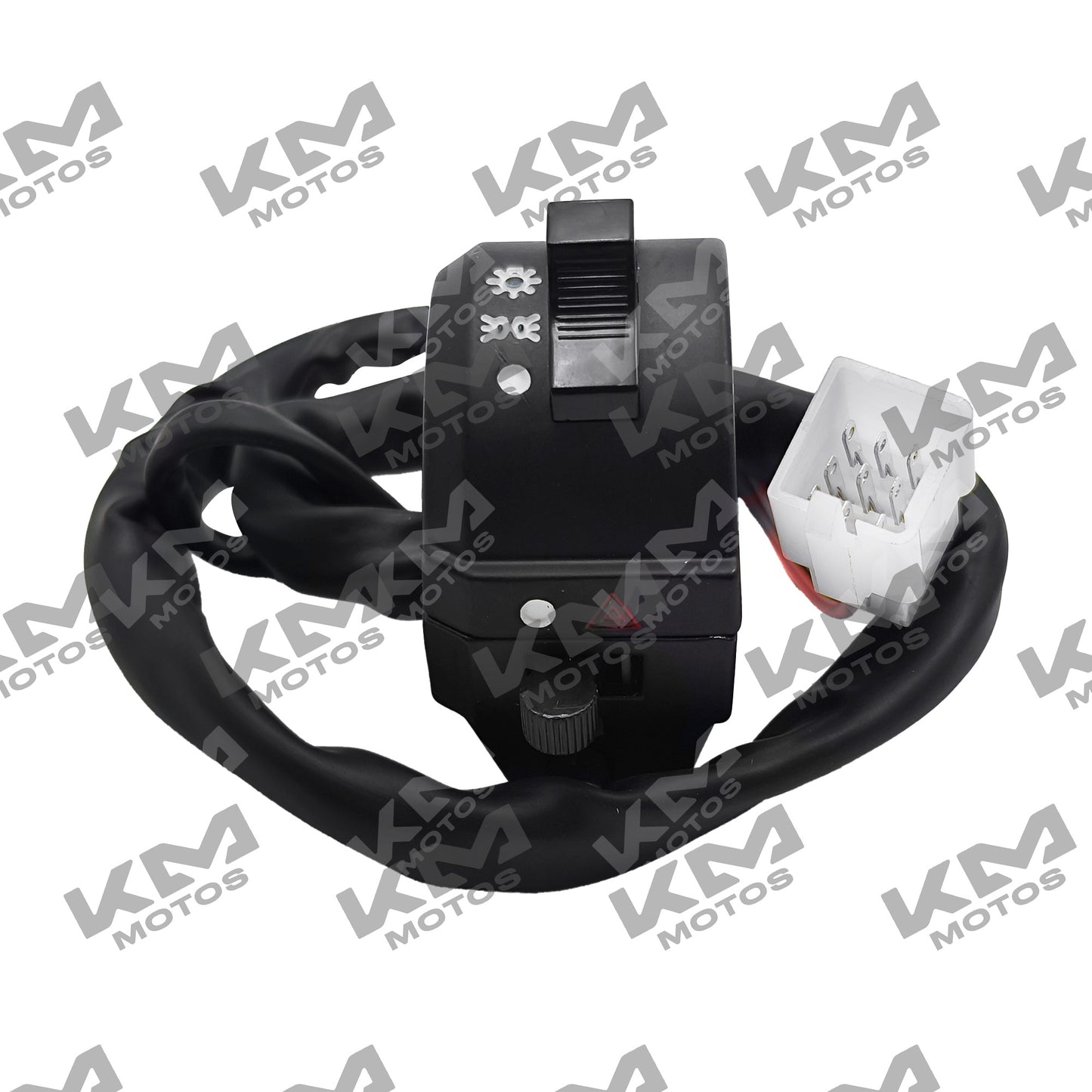 Conjunto de mando derecho para motocicleta KM Motos FT125, clásico, New Sport o TS, en color neutro, visible en la imagen.