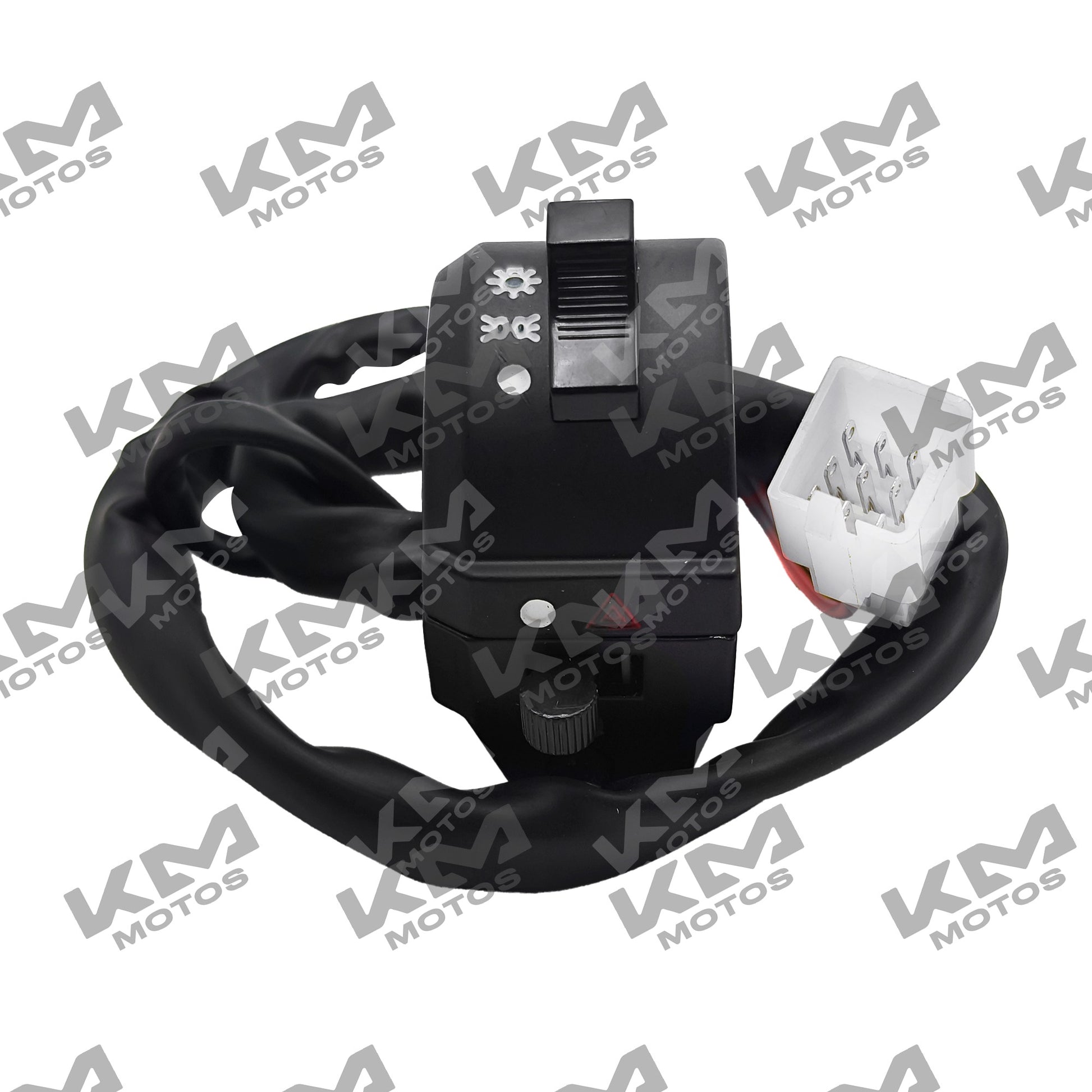 Conjunto de mando derecho para motocicleta KM Motos FT125, clásico, New Sport o TS, en color neutro, visible en la imagen.