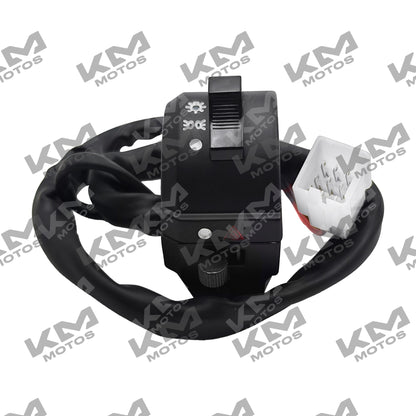 Conjunto de mando derecho para motocicleta KM Motos FT125, clásico, New Sport o TS, en color neutro, visible en la imagen.