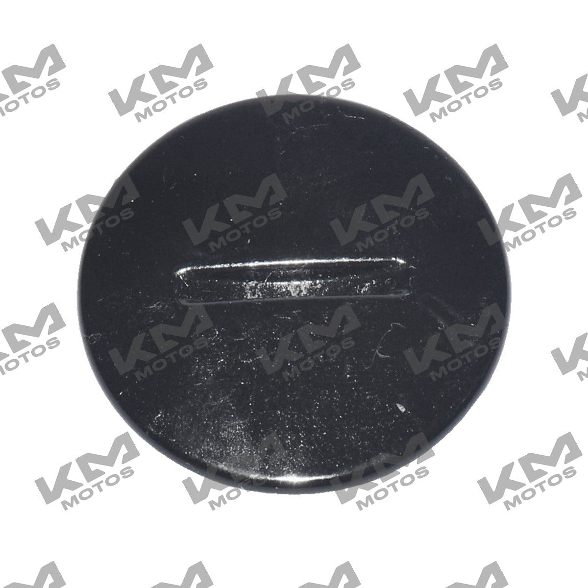 Tapón de decoración negro para motocicleta ITALIKA FT150 HD, imagen que muestra el componente original E11010219