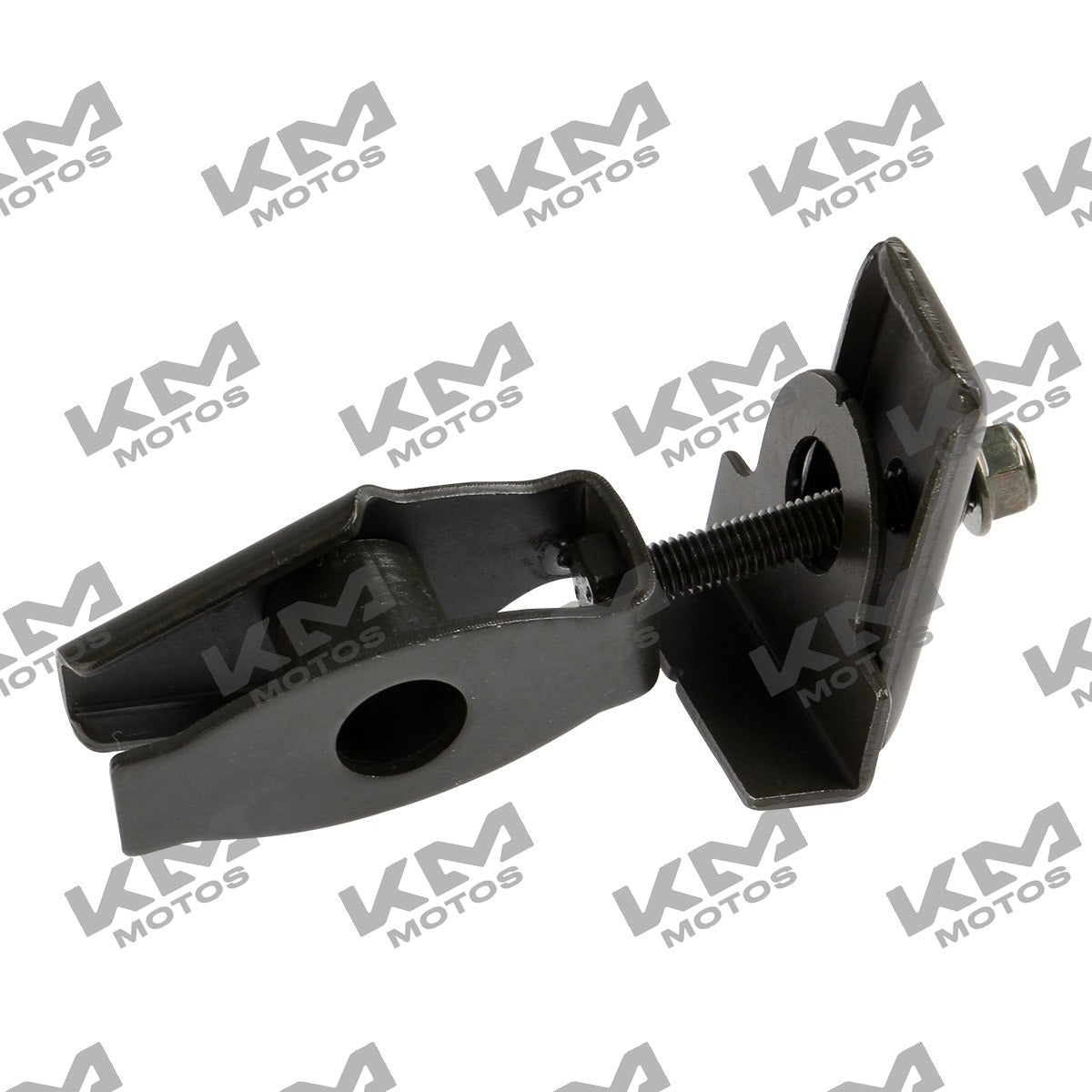 Ajustador de cadena impulsora ORIGINAL para maquinaria, muestra el componente metálico en vista clara sobre fondo neutro.