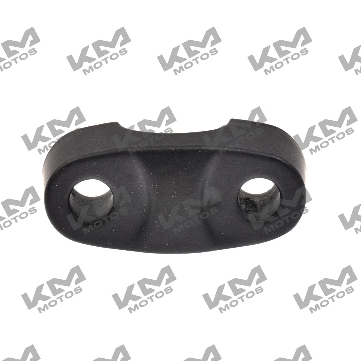 Abrazadera de manubrio Italika ZDM200 para sistema de control, pieza original F10040094, en color negro con detalles metálicos