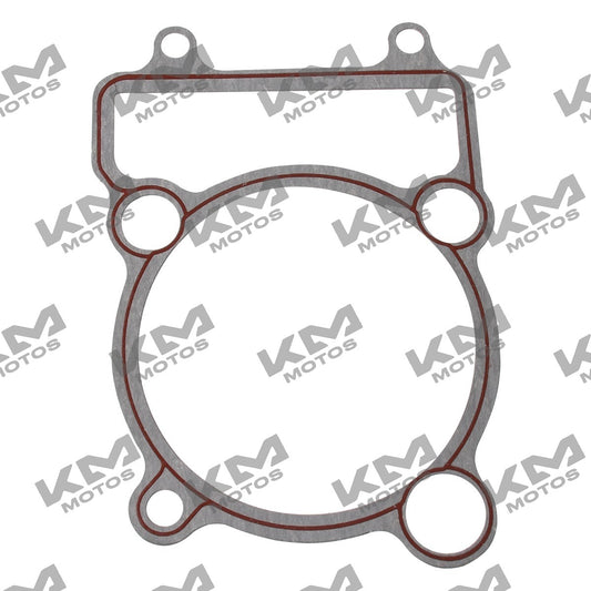 Empaque junta de cilindro Italika ATV250, sistema de motor, pieza original E03020041, muestra la junta y componentes del motor.